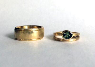 custom-made-14k-gold-engagement-ring-and-wedding-bands-by-Chelsea-Jones