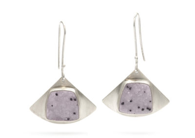 natural-lavender-druzy-quartz-earrings-handmade in austin tx by chelsea jones