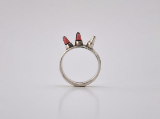 Garnet Bullet Ring