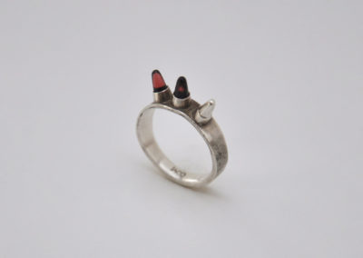 sterling-silver-ring-with-garnet-bullets-handmade-by-chelsea-jones-in-auastin-tx-2
